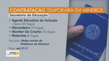 Secretaria Municipal de Educação de Mineiros divulga vagas para empregos temporários - Órgão divulgou edital para o processo seletivo simplificado para contratar temporariamente profissionais para as funções de agente educativo de inclusão.