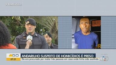 Andarilho suspeito de vários crimes é preso em Luziânia - Ele era procurado desde semana passada, em Goiás.