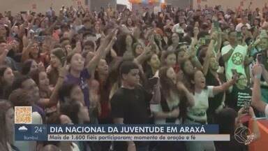 Dia Nacional da Juventude reúne mais de 1.600 fiéis em Araxá - Veja como foi o evento de oração e fé.