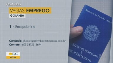 Confira as vagas de emprego desta quarta-feira (6) - Oportunidades são para vendedor e recepcionista em Goiânia.