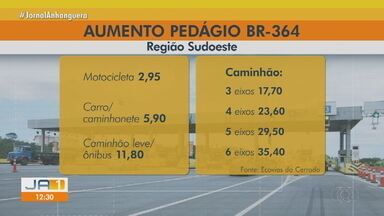 ANTT autoriza reajuste da tarifa de pedágio na BR-364, no sudoeste do estado - Confira quanto será o aumento no valor do pedágio.