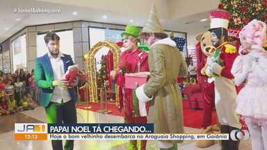 Papai Noel desembarca no Araguaia Shopping, em Goiânia - O bom velhinho está chegando.