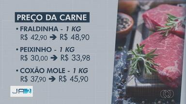 Carne está mais cara neste fim de ano - Preço dos cortes bovinos aumentou 50% em dois meses nos açougues de Goiás.