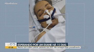 Mulher que teve AVC espera fazer exame médico há 15 dias em Anápolis - Mesmo com uma decisão judicial, ela não consegue fazer o exame.