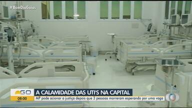 Goiânia enfrenta período de calamidade nas UTI's - MP pode acionar a justiça depois que 3 pessoas morreram esperando por uma vaga.