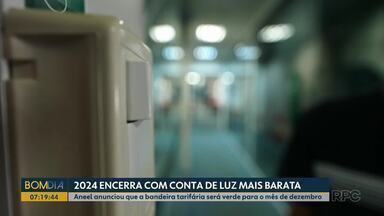 2024 vai terminar com conta de luz mais barata - Aneel anunciou que a bandeira tarifária será verde para o mês de dezembro