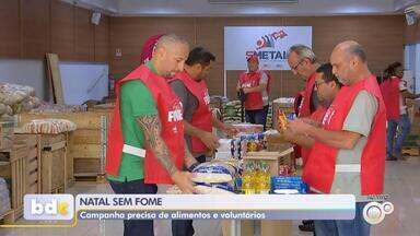 Campanha 'Natal sem Fome' arrecada alimentos na região de Sorocaba - A campanha solidária "Natal sem Fome" arrecada alimentos não perecíveis nas cidades da região de Sorocaba (SP).