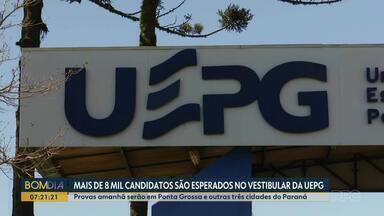 Mais de 8 mil candidatos são esperados no vestibular da UEPG - Provas amanhã serão em Ponta Grossa e outras três cidades do Paraná.