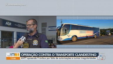 Polícia realiza operação contra o transporte clandestino de passageiros - ANTT apreende 9 ônibus por falta de autorizações e outras irregularidades.