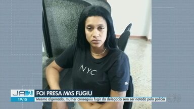 Mulher algemada foge de delegacia sem ser notada pela polícia - A polícia tem realizado buscas pela mulher, que é moradora de Goiás. O caso ocorreu em Brasília.