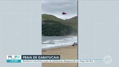 Bombeiros encontram corpo de adolescente desaparecido em Angra dos Reis - Corpo de Bombeiros realizava a busca desde a última sexta-feira. Causa da morte foi afogamento.