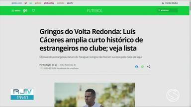 ge no RJ2: Saiba quais jogadores estrangeiros já jogaram pelo Volta Redonda - Elenco ganhou um zagueiro do Paraguai para 2025, com a contratação de Luís Cáceres.