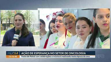 Setor de oncologia faz homenagem de fim de ano aos pacientes em Londrina - Festa de Natal com celebrações e música é realizada nesta época do ano.