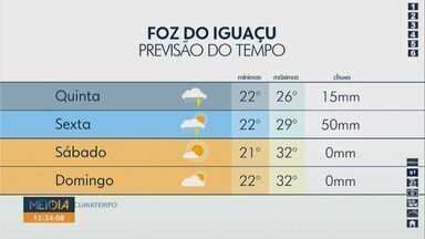 Confira a previsão do tempo para o oeste e o sudoeste do Paraná - Amanhã pode voltar a chover nas duas regiões.