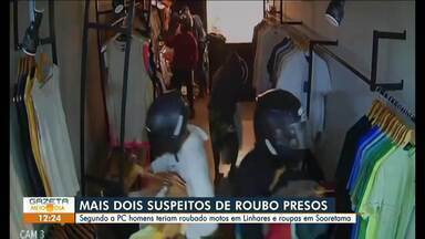 Polícia prende mais dois suspeitos de roubo de motos em Linhares, ES - Assista a seguir.