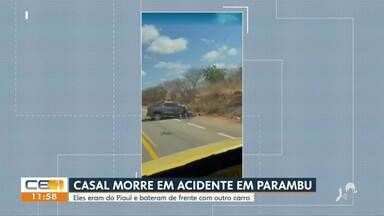 Casal morre em acidente em Parambu  - Confira mais notícias em g1.globo.com/ce