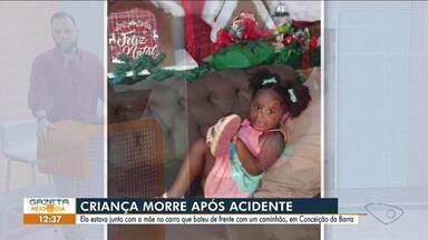 Morre menina de 3 anos ferida em acidente na BR-101; mãe morreu no local da batida no ES - Assista a aseguir.