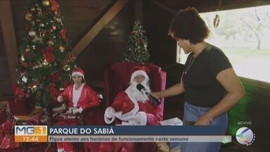 Funcionamento do Parque do Sabiá na véspera do Natal - Quem está planejando passear por lá precisa ficar atento aos horários.