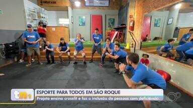 Projeto promove crossfit adaptado a crianças e jovens com deficiência em São Roque - O esporte é uma das melhores ferramentas de inclusão social. O TEM Notícias mostra um projeto de São Roque que pratica crossfit adaptado para crianças e jovens com deficiência.