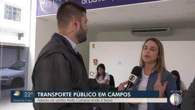 Adesão ao cartão Anda Campos ainda é baixa - Transporte em Campos.