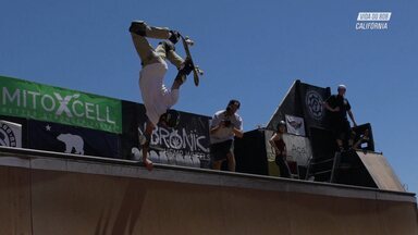 Sessão Na Casa De Evandro Mancha - Bob anda de skate com Lizzie Armanto e Alex Sorgente. Começam no vertical do Evandro Mancha, depois vão pra pista de Oceanside e terminam com uma sessão de surfe pra relaxar. No dia seguinte, Bob vai pras sessões de DIY com Mitchie Brusco e ainda arruma tempo pra dar uma passadinha no túnel de vento.