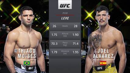 UFC Holloway x Rodriguez - Thiago Moisés x Joel Alvarez