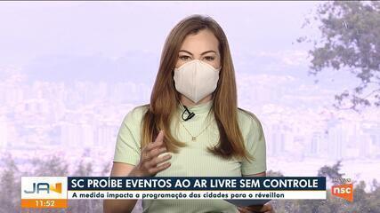 SC proíbe eventos ao ar livre sem controle