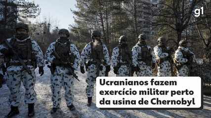 Ucranianos fazem exercício militar perto da usina nuclear de Chernobyl