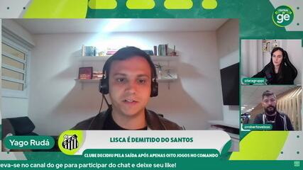 "O trabalho, em números, não era bom" Yago Rudá comenta a demissão do Lisca do comando técnico do Santos