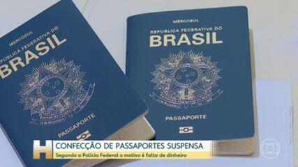 Polícia Federal alega falta de verba e suspende a emissão de passaporte