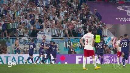 Aos 21 min do 2º tempo - gol de dentro da área de Álvarez da Argentina contra a Polônia