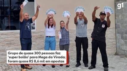 Grupo de quase 300 pessoas faz 'super bolão' para Mega da Virada com R$ 8,6 mil em apostas