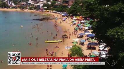 Areia monazítica: praia de Iriri, no Sul do ES, também é estudada por pesquisadores