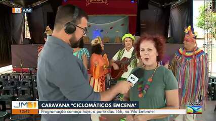 Caravana 'Ciclomáticos EMCENA' se apresenta