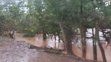 Nível do Rio Caí sobe em Montenegro