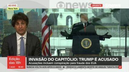 Trump vira réu em processo sobre invasão do Capitólio em 2021; Guga comenta