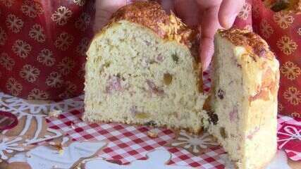 Receita de panetone de salame