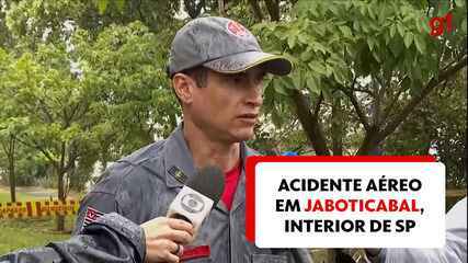 Segundo o Corpo de Bombeiros cinco vítimas morreram no acidente aéreo em Jaboticabal