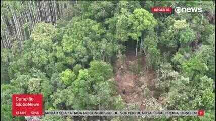 Equipe de resgate acessa local onde helicóptero que desapareceu em SP foi encontrado