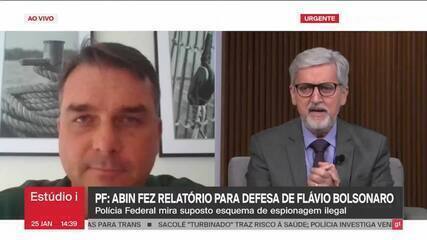 'Nunca pedi nada para a Abin', diz Flávio Bolsonaro sobre investigação da PF