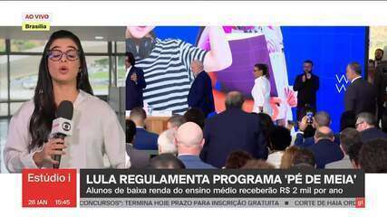 Pé-de-Meia: alunos de baixa renda do ensino médio público receberão R$ 2 mil por ano