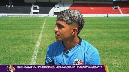 Meia Felipe Cardoso, hoje, no Santa Cruz, conta a sua história como sobrevivente da tragédia que aconteceu no Ninho do Urubu, quando defendia o Flamengo