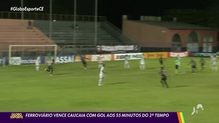 Ferroviário vence Caucaia com gol aos 55 minutos do 2º tempo