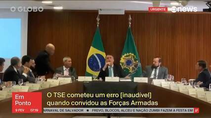 Bolsonaro diz que TSE cometeu um erro e se beneficiou disso