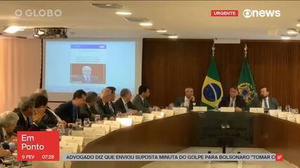 Bolsonaro propõe nota conjunta de todos os presentes na mesa para dar credibilidade a tentativa de golpe