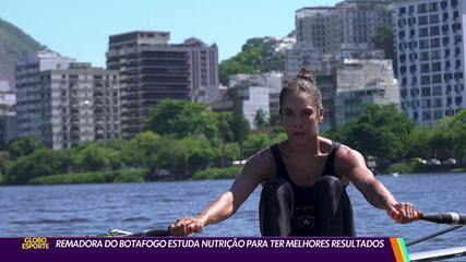 Remadora do Botafogo estuda nutrição para ter melhores resultados