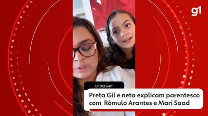 Preta Gil junto com sua neta explica relação familiar com os recém casados Rômulo e Mari