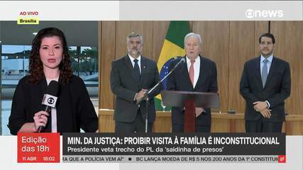 Governo veta trecho do PL da "saidinha de presos"