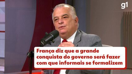 Márcio França, ao g1: A 'grande conquista' será fazer com que informais se formalizem