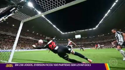 Clean sheet: Everson completa 100 partidas sem sofrer gols pelo Atlético